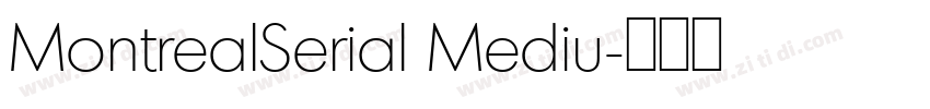 MontrealSerial Mediu字体转换